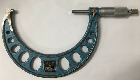 Fowler 52-253-005 Outside Micrometer, 4-5" Range, .001" Graduation *USED/RECONDITIONED*