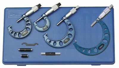 Fowler 52-215-004-1 Outside Micrometer Set, 0-4" Range, .0001" Graduation