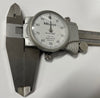 Mitutoyo 505-676 TiN Coated Dial Caliper, 0-8" Range, .001" Graduation *USED/RECONDITIONED*