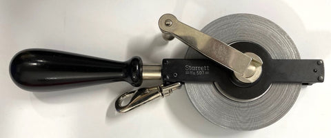 Starrett C507C-50 Oil-Gaging Tape Measure, 1/2"X50' Chrome *New-Open Box Item
