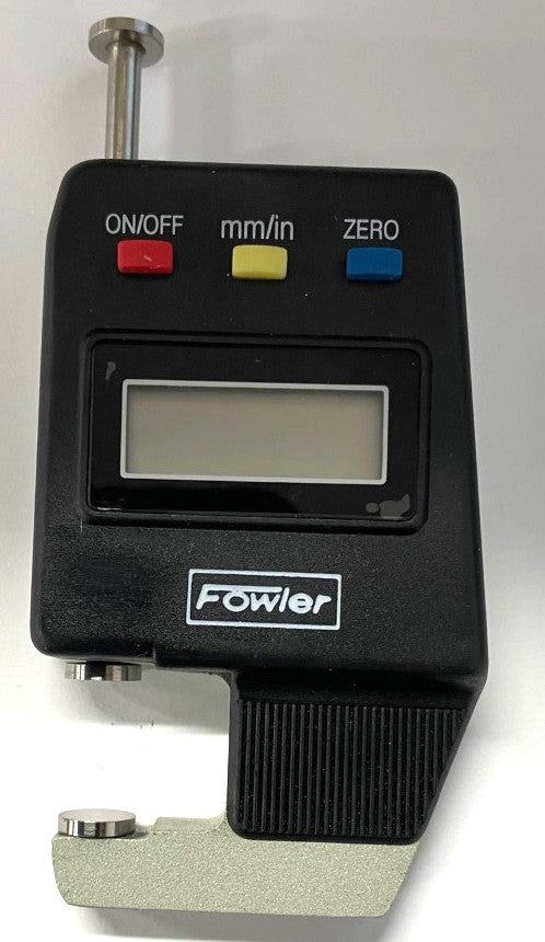 Fowler 54-550-500 Digital Electronic Pocket Thickness Gage, 0-.608"/0-15mm Range, .0005"/0.01mm Resolution *NEW - OVERSTOCK*