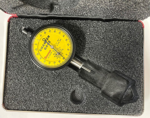 Starrett Metric Dial Indicator Only for 683M Chamfer Gage, 0-25mm Range, 0.01mm Graduation *New-Open Box Item