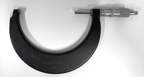 Scherr-Tumico 04-0005-14 Tubular Frame Outside Micrometer, 4-5" Range, .0001" Graduation *USED/RECONDITIONED*