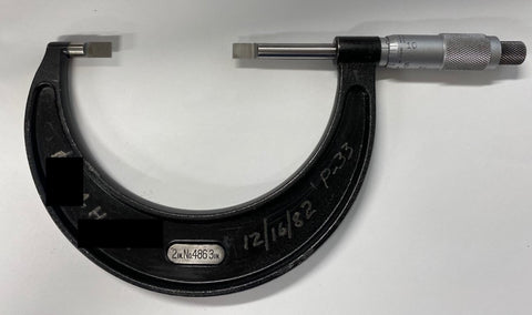 Starrett 486P-3 Blade Micrometer, 2-3" Range, .001" Graduation *USED/RECONDITIONED*