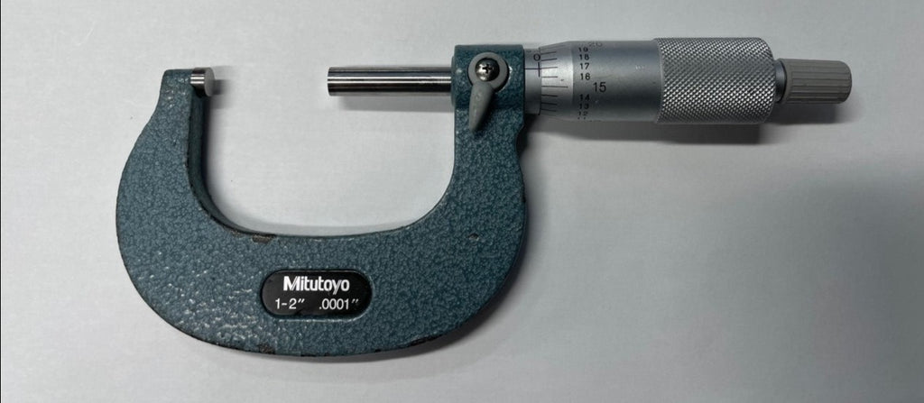 Mitutoyo 103-262 Outside Micrometer, 1-2" Range, .0001" Graduation *USED/RECONDITIONED*