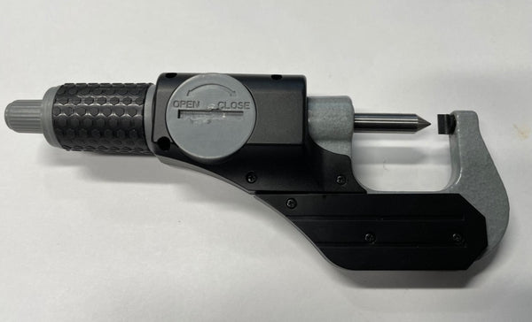 Fowler 54-860-671 Point Spindle and Blade Anvil Micrometer, 0-.8