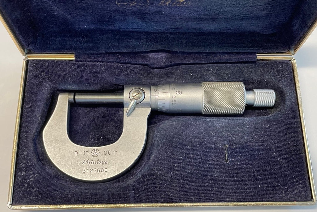 Mitutoyo 101-105 Outside Micrometer, 0-1" Range, .001" Graduation *USED/RECONDITIONED*