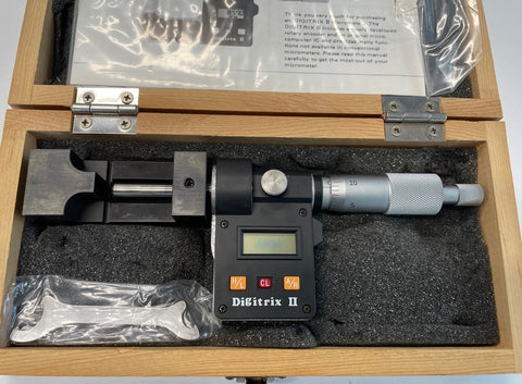 Fowler NSK 54-904-260 Digitrix II Electronic Micrometer Head with Attachment, 0-1"/0-25mm Range, .0001"/0.001mm Resolution *DEMO*