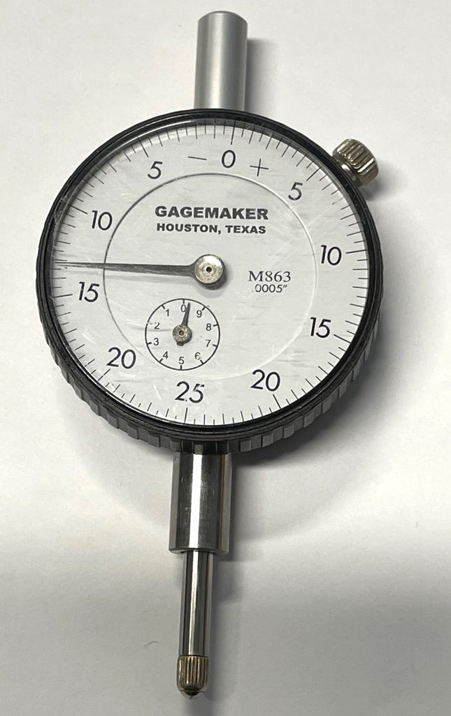 Gagemaker M863 Dial Indicator, 0-.5" Range, .0005" Graduation *USED/RECONDITIONED*