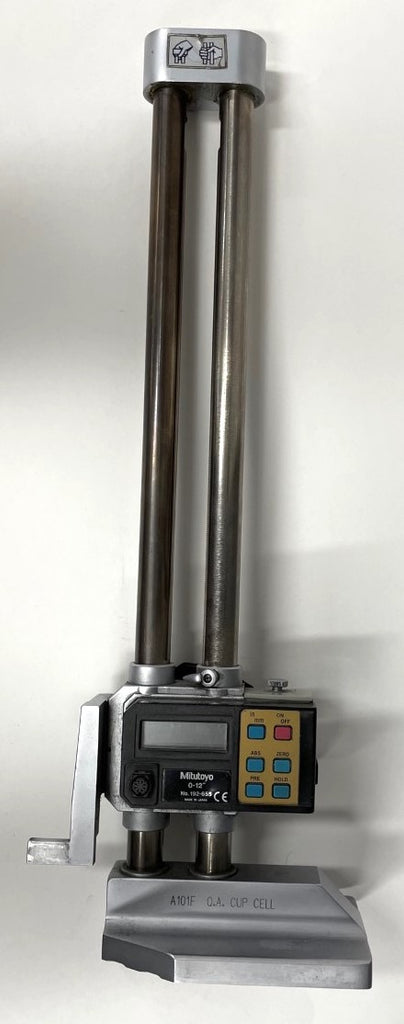 Mitutoyo 192-655 Digimatic Height Gage, 0-12"/0-300mm Range, .0005 /0.01mm Resolution *USED/RECONDITIONED*