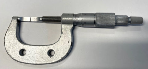 Mitutoyo 122-125 Blade Micrometer without Frame Insulators, 0-1" Range, .0001" Graduation *USED/RECONDITIONED