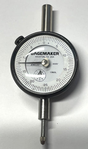 Gagemaker C863L Dial Indicator, 0-.5" Range, .0005" Graduation *USED/RECONDITIONED*