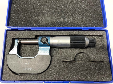 Import Spherical Anvil Swiss Style Micrometer, 0-1" Range, .0001" Graduation *DEMO*