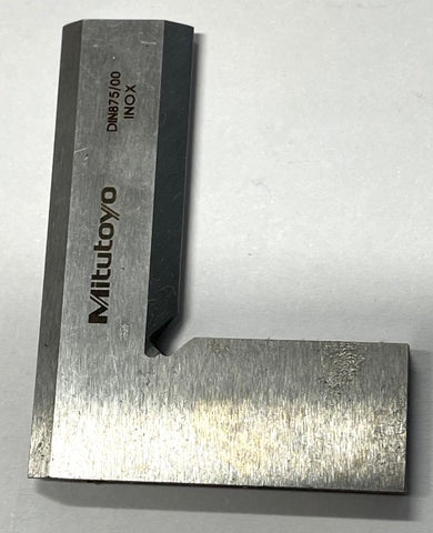 Mitutoyo 916-105 Beveled-Edge Square Stainless Steel, DIN 875, 50x40mm *CLEARANCE*