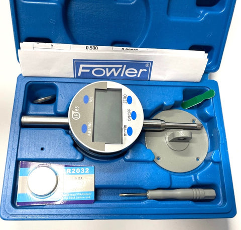 Fowler 54-520-270-0 Indi-X Blue IP65 High Resolution Electronic Indicator, 0-1"/25.4mm Range, .00005″/0.001mm Resolution *NEW - Open Box Item*