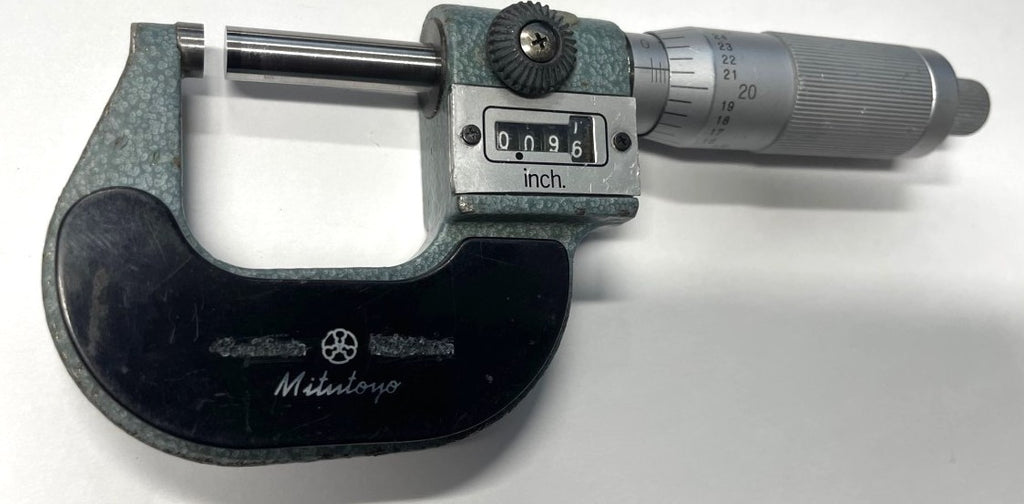 Mitutoyo 193-201 Rolling Digital Outside Micrometer, 0-1" Range, .001" Graduation *USED/RECONDITIONED*