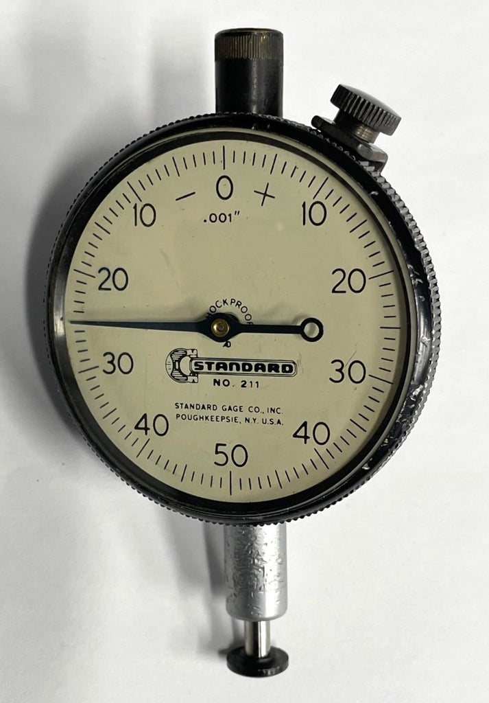 Standard Gage Co No. 211 Dial Indicator, 0-.250" Range, .001" Graduation *USED/RECONDITIONED*